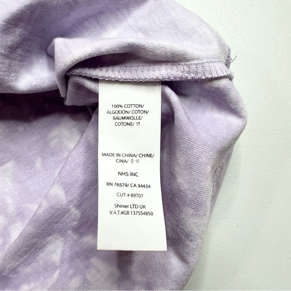 NWT Santa Cruz Scorpio Purple Tie Dye Long Sleeve Crop Top T Shirt Small - Picture 10 of 10